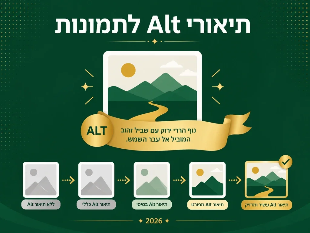 תיאורי Alt לתמונות מנוהל — שיווקנט